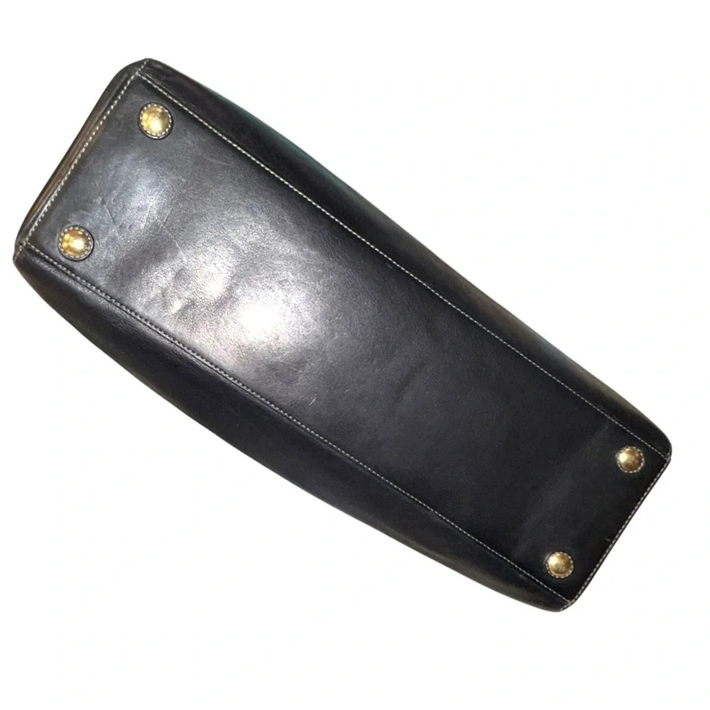 $150 firm. Today only Vintage COACH Black Leather Tote Madeline Two Handle XL - Picture 12 of 17
